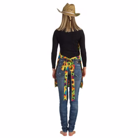 Gärtner Kostüm Blumenschürze Gärtnerschürze für Damen Onesize Fasching Karneval Mottoparty Kostüm-Zubehör Gärtner Kostüm Blumenschürze Gärtnerschürze für Damen von Hinten