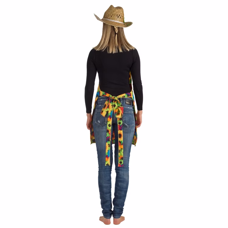 Gärtner Kostüm Blumenschürze Gärtnerschürze für Damen Onesize Fasching Karneval Mottoparty Kostüm-Zubehör Gärtner Kostüm Blumenschürze Gärtnerschürze für Damen von Hinten