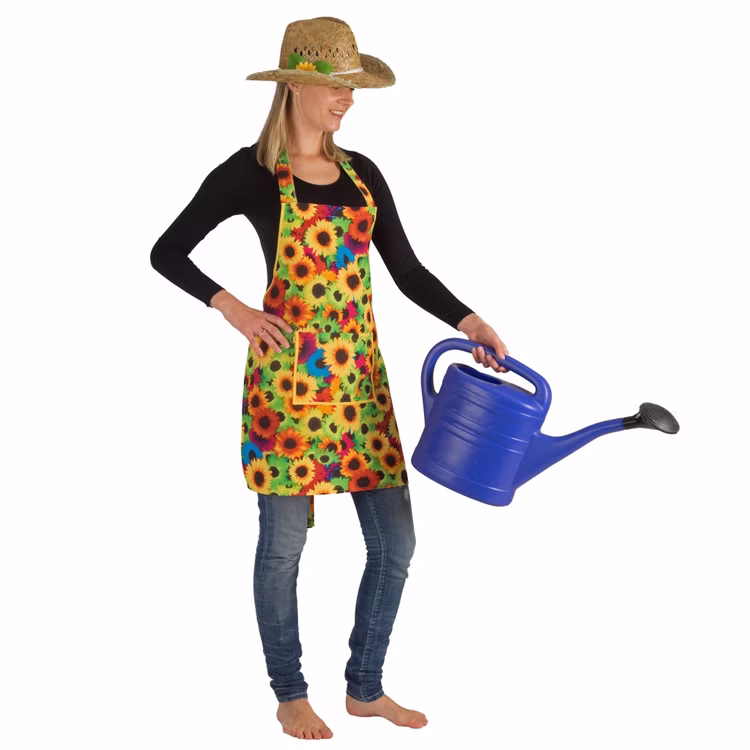 Gärtner Kostüm Blumenschürze Gärtnerschürze für Damen Onesize Fasching Karneval Mottoparty Kostüm-Zubehör Gärtner Kostüm Blumenschürze Gärtnerschürze für Damen beim Blumengießen von Vorne