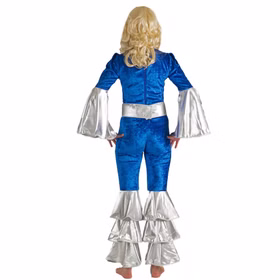 Dancing Queen Kostüm 70er Overall Blau Silber für Damen Gr. 36-46 SALE Fasching Karneval Mottoparty Musikerin 70s ABBA Paar- und Gruppenkostüm Dancing Queen Kostüm 70er Overall Blau Silber für Damen Gr. 36-46 SALE Fasching Karneval Mottoparty Musikerin 70s ABBA Paar- und Gruppenkostüm