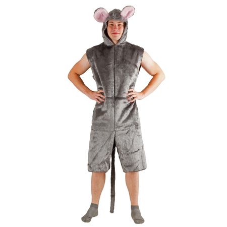 Maus Kostüm graue Maus für Erwachsene
