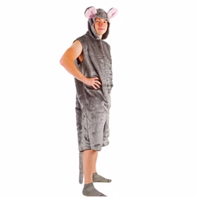 Maus Kostüm graue Maus für Erwachsene Gr. S-XL Tier Tierkostüm für Damen & Herren Fasching Karneval Mottoparty Maus Kostüm graue Maus für Erwachsene Gr. S-XL Tier Tierkostüm für Damen & Herren Fasching Karneval Mottoparty