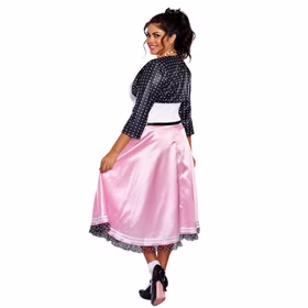 XXL Rockabilly Kostüm Grace 50er & 60er Jahre für Damen Gr. XL-3XL Kleid rosa SALE Fasching Karneval Mottoparty