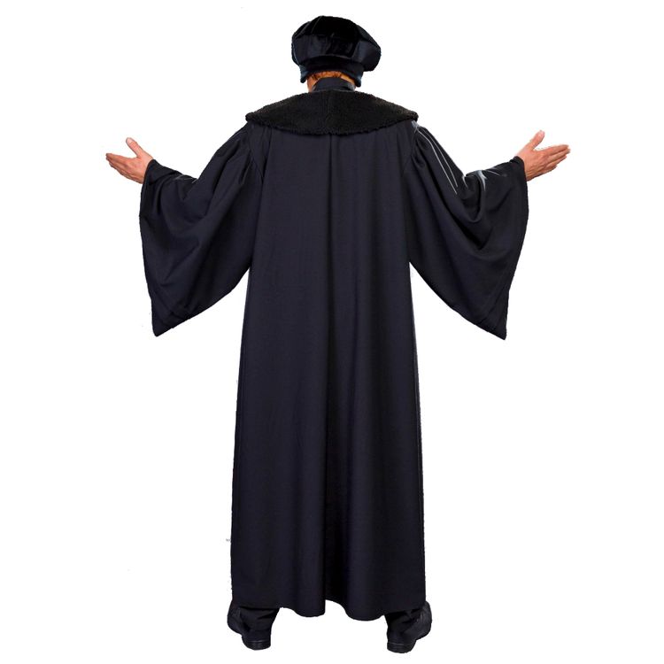 Mittelalter-Mütze Luther für Herren 58 cm schwarz Kostüm-Zubehör Mittelalter-Mütze Luther 58 cm schwarz Kostüm-Zubehör Reformator Fasching Karneval Mottoparty Kopfbedeckung Accessoire