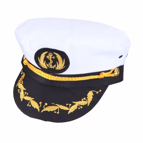 Kapitänsmütze Marine Mütze weiß Kapitän KW 56-60 cm für Herren Kostüm-Zubehör Admiral Fasching Karneval Mottoparty Kapitänsmütze Marine Mütze weiß Kapitän KW 56-60 cm für Herren Kostüm-Zubehör Admiral Fasching Karneval Mottoparty