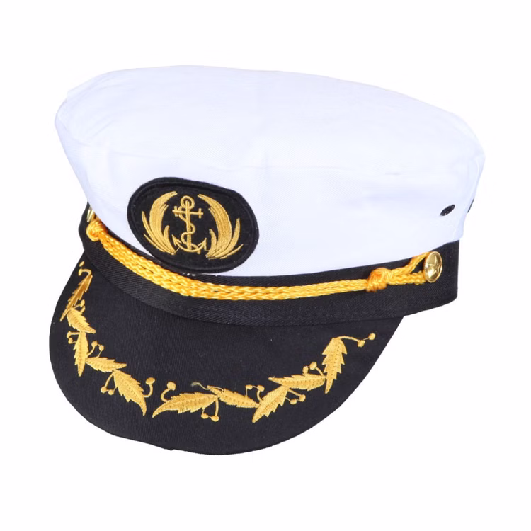 Kapitänsmütze Marine Mütze weiß Kapitän KW 56-60 cm für Herren Kostüm-Zubehör Admiral Fasching Karneval Mottoparty Kapitänsmütze Marine Mütze weiß Kapitän KW 56-60 cm für Herren Kostüm-Zubehör Admiral Fasching Karneval Mottoparty
