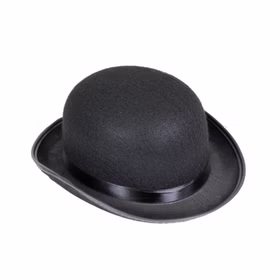 Klassische Melone Hut schwarz KW 61 cm 20er Jahre Charleston Kostüm-Zubehör Accessoire Kopfbedeckung Fasching Karneval Mottoparty Klassische Melone Hut schwarz KW 61 cm 20er Jahre Charleston Kostüm-Zubehör Accessoire Kopfbedeckung Fasching Karneval Mottoparty
