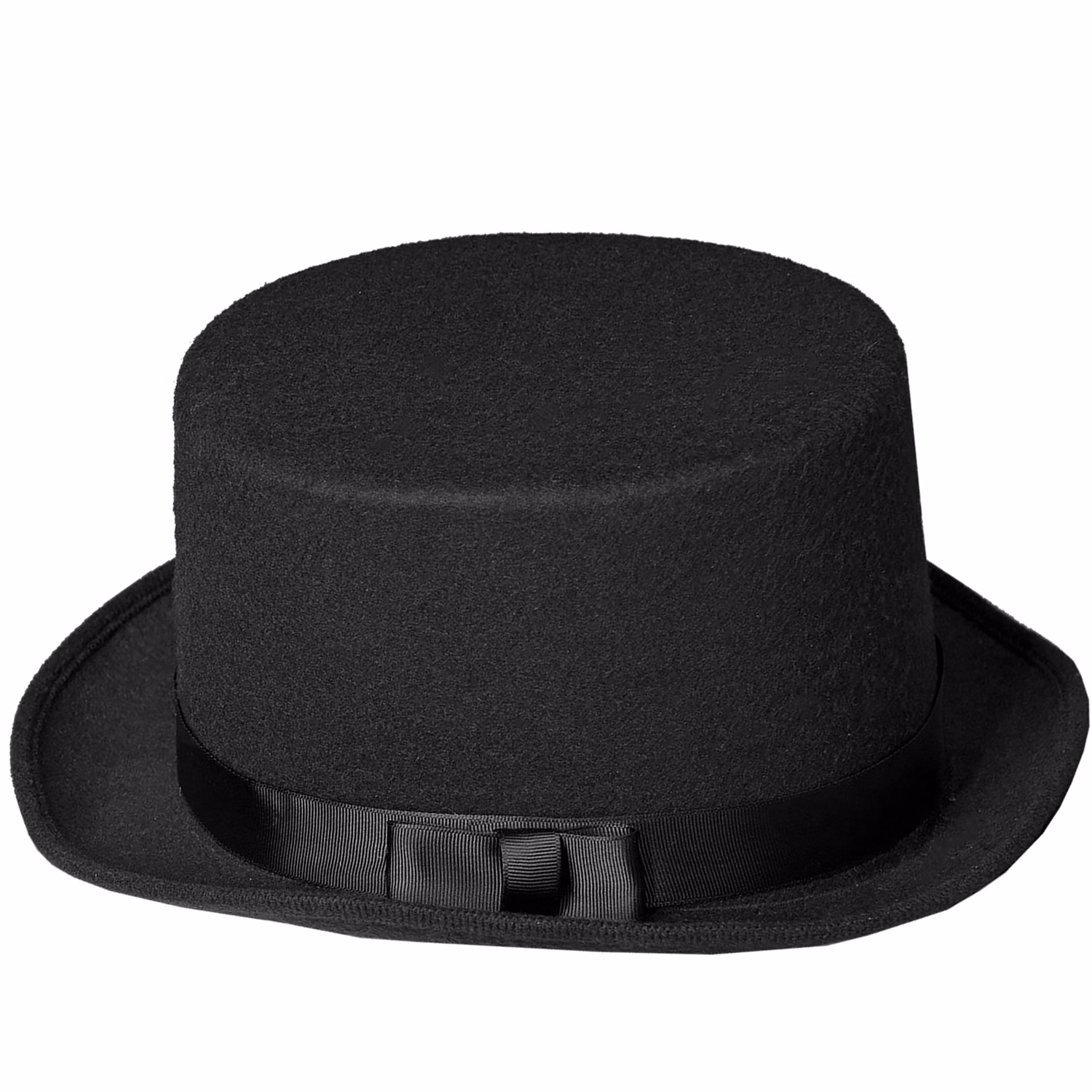 Zylinder schwarz 13 cm hoch KW 59-61 cm Kostüm-Zubehör für Erwachsene Accessoire 20er Jahre Charleston Fasching Karneval Mottoparty