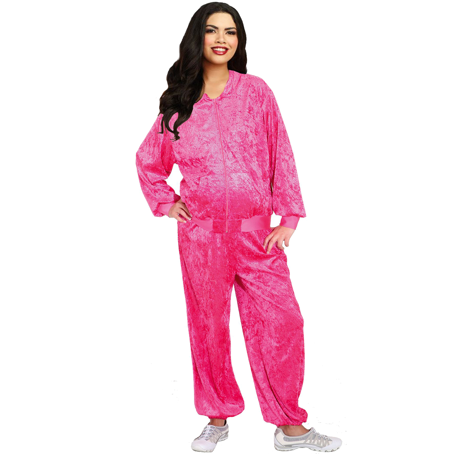 Pinker Jogginganzug 80er Jahre für Damen