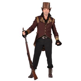 Steampunk Jacke braun historischer Gehrock für Herren Gr. XL SALE Fasching Karneval Mottoparty