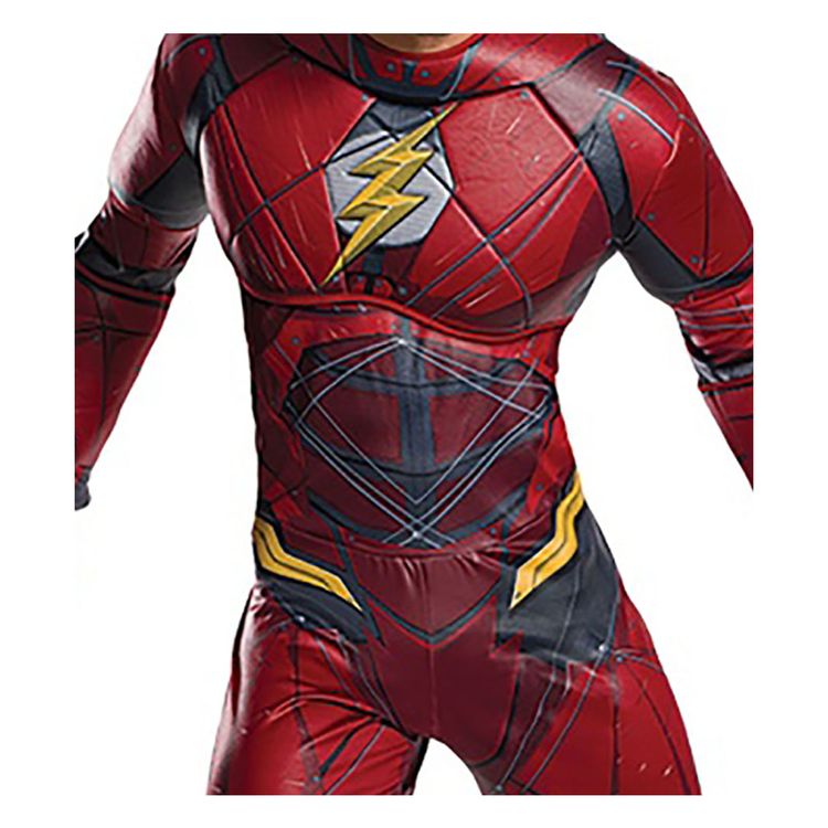 Flash Kostüm Deluxe Justice League für Herren Flash Kostüm Deluxe für Herren Gr. M-L rot Lizenz Filmheld SALE Fasching Karneval Mottoparty