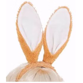 Hasenohren hellbraun Haarreif mit Plüsch-Ohren für Erwachsene Kostüm-Zubehör Fasching Karneval Mottoparty Ostern Osterfest Osterhase Deko
