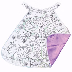 Ausmal Umhang Fee für Kinder inkl. Stiften 4-7 Jahre Ausmalen Cape Colour Me Geschenkidee Mädchen 