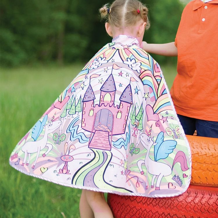 DIY Ausmal Umhang Prinzessin für Kinder DIY Ausmal Umhang Prinzessin für Kinder inkl. Stiften 4-7 Jahre Ausmal Cape Colour Me Kindergeburtstag Geschenk Fasching Karneval Mottoparty Rollenspiel