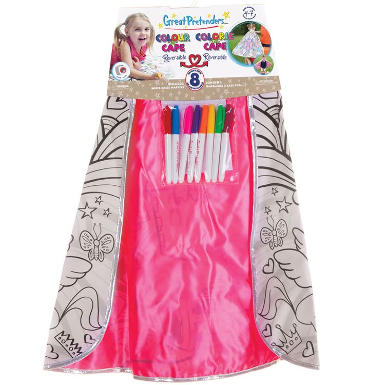 DIY Ausmal Umhang Prinzessin für Kinder DIY Ausmal Umhang Prinzessin für Kinder inkl. Stiften 4-7 Jahre Ausmal Cape Colour Me Kindergeburtstag Geschenk Fasching Karneval Mottoparty Rollenspiel