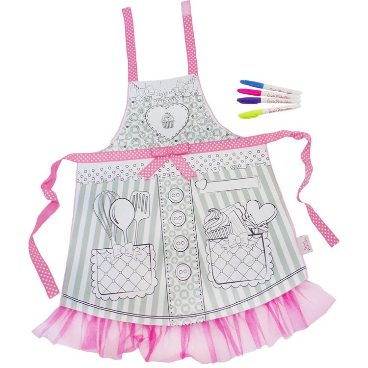 DIY Ausmal Schürze Koch Bäcker für Kinder DIY Ausmal Schürze Koch Bäcker für Kinder 4-6 Jahre Schürze zum ausmalen Kindergeburtstag Geschenk Fasching Karneval Mottoparty Rollenspiel