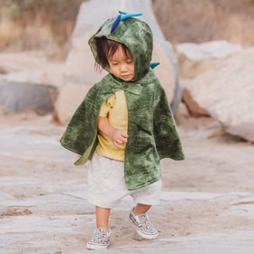 Drachen Kostüm Anton für Kinder 1-2 Jahre Kleinkind grün Dino Saurier Krokodil Fasching Karneval Mottoparty