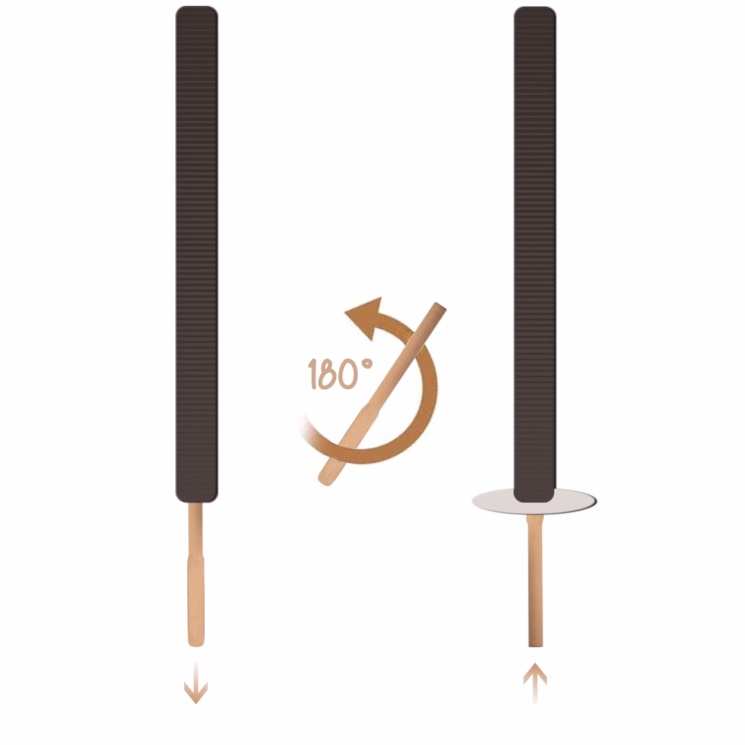 100 Stück 100 Min. Brenndauer Fackel 60cm lang gehobene Qualität Wachsfackel Fackelwanderung Hexenfeuer Grillparty Garten Deko
