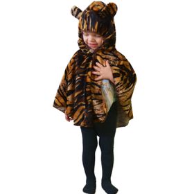 Tiger Kostüm für Kinder Gr. 92 -98 braun Tierkostüm Kleinkinder Fasching Karneval Mottoparty Kindergeburtstag