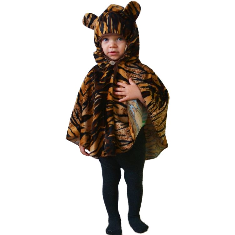 Tiger Kostüm für Kinder Tiger Kostüm für Kinder Gr. 92 -98 braun Tierkostüm Kleinkinder Fasching Karneval Mottoparty Kindergeburtstag