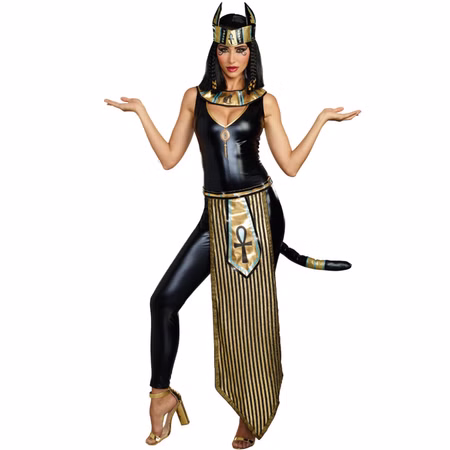 Pharao Kostüm Ägyptische Katzengöttin Bastet für Damen Gr. L-XL Katze Fasching Karneval Mottoparty Gruppenkostüm Paarkostüm Pharao Kostüm Ägyptische Katzengöttin Bastet für Damen Gr. L-XL Katze Fasching Karneval Mottoparty Gruppenkostüm Paarkostüm