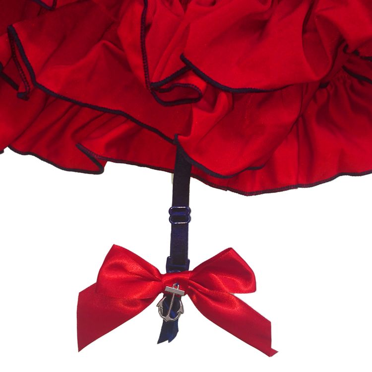 Matrosin Kostüm Sailor Jette für Damen Matrosin Kostüm Sailor Jette für Damen Gr. L-XL Marine Navy Kleid blau SALE Fasching Karneval Mottoparty