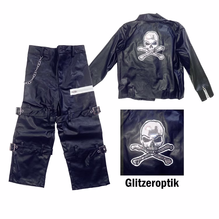 Punk Rebell Kostüm Kid deluxe für Kinder Gr. 110-134 UK Fasching Karneval Mottoparty Punk Rebell Kostüm Kid deluxe für Kinder Gr. 110-134 UK Fasching Karneval Mottoparty