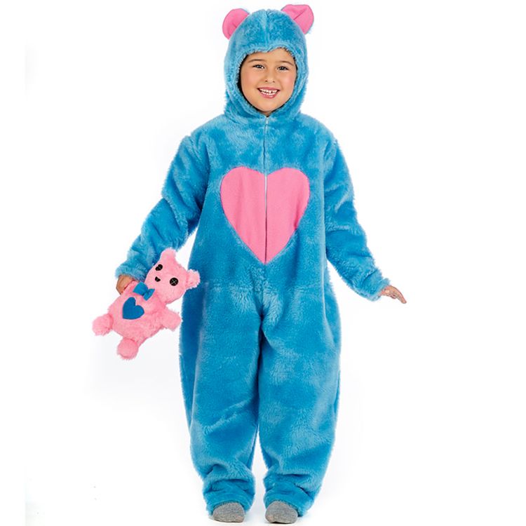 Bärchen Kostüm Misha für Kinder Bärchen Kostüm Misha für Kinder inkl. Kuscheltier 3-9 Jahre blau mit Plüschtier SALE Tierkostüm Fasching Karneval Mottoparty