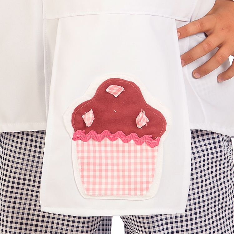 Bäcker Kostüm Charlie für Kinder Bäcker Kostüm Charlie für Kinder Alter 3-7 Jahre kariert weiß Koch Karneval Fasching Mottoparty Kinderfasching Rollenspiel Kindergeburtstag