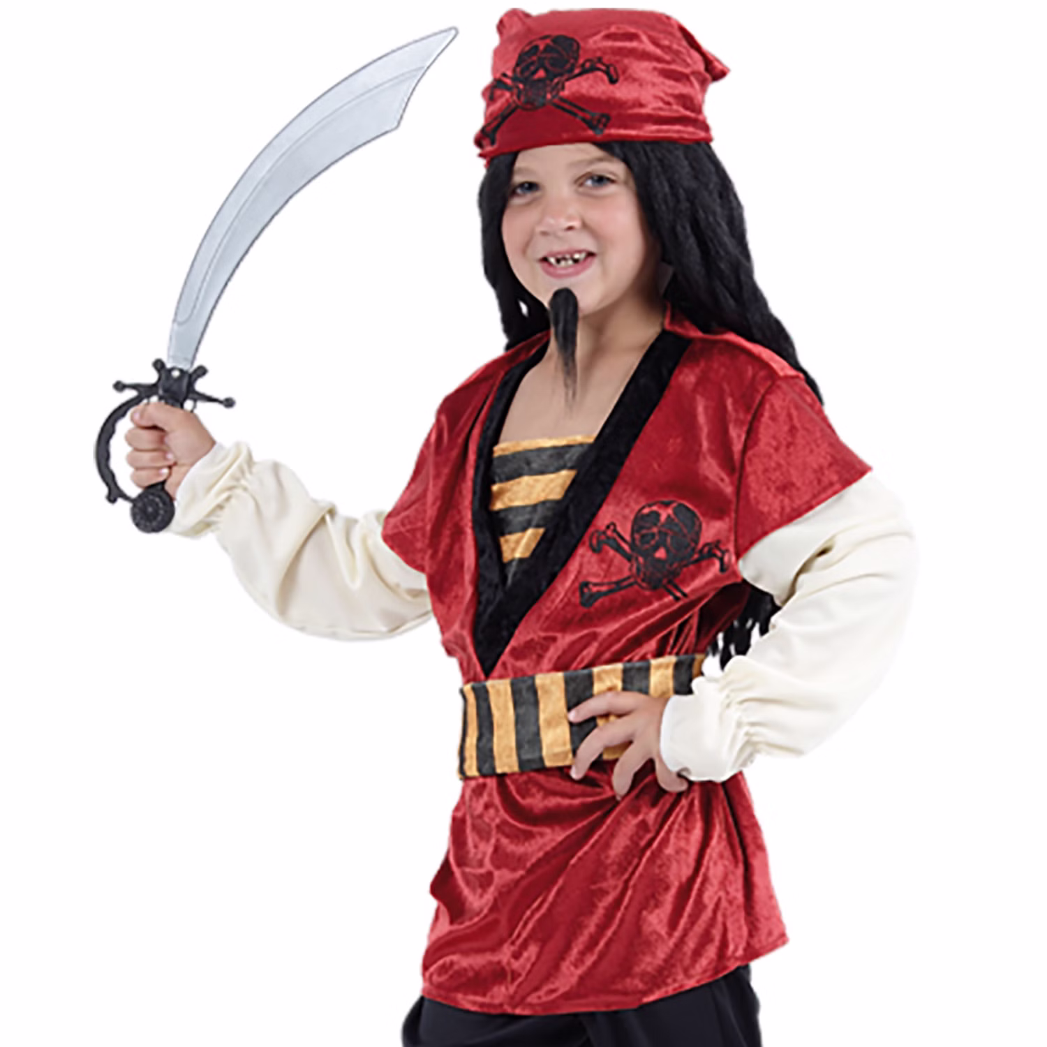 Kinder Kostüm Piratenjunge Rotbart 5-12 Jahre Pirat Seeräuber SALE Fasching Karneval Mottoparty