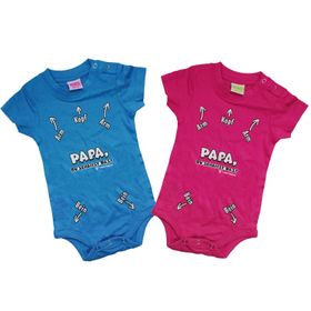 Babyshower Baby Body blau mit Spruch günstig kaufen - Gr. 68/74 SALE Geschenkidee Papa werdender Vater 