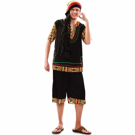 Reggae Kostüm Jamaika Bob für Herren Gr. M/L schwarz bunt Fasching Jamaika Andere Länder Beachparty Fasching Karneval Mottoparty Reggae Kostüm Jamaika Bob für Herren Gr. M/L schwarz bunt Fasching Jamaika Andere Länder Beachparty Fasching Karneval Mottoparty