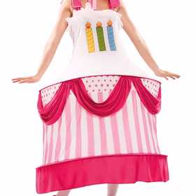 Geburtstagskuchen Kostüm für Damen Gr. 38-42 Kleid Kuchen Törtchen Fasching Karneval Mottoparty Geburtstag witziges Spaßkostüm Geburtstagskuchen Kostüm für Damen Gr. 38-42 Kleid Kuchen Törtchen Fasching Karneval Mottoparty Geburtstag witziges Spaßkostüm