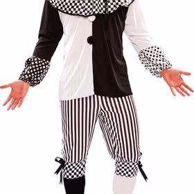 Harlekin Kostüm Piper für Herren Gr. 48-52 schwarz weiß Clown Pierrot Spaßmacher Mittelalter Hofnarr Fasching Karneval Mottoparty Paar- und Familienkostüm Harlekin Kostüm Piper für Herren Gr. 48-52 schwarz weiß Clown Pierrot Spaßmacher Mittelalter Hofnarr Fasching Karneval Mottoparty Paar- und Familienkostüm