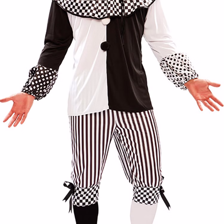 Harlekin Kostüm Piper für Herren Gr. 48-52 schwarz weiß Clown Pierrot Spaßmacher Mittelalter Hofnarr Fasching Karneval Mottoparty Paar- und Familienkostüm Harlekin Kostüm Piper für Herren Gr. 48-52 schwarz weiß Clown Pierrot Spaßmacher Mittelalter Hofnarr Fasching Karneval Mottoparty Paar- und Familienkostüm