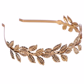 Diadem römischer Kopfschmuck Gold Haarreif Lorbeerkranz für Erwachsene Antike Kostüm-Zubehör Fasching Karneval Mottoparty Accessoire