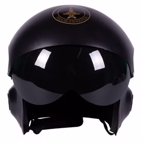 Kampfpilotenhelm schwarz Helm Kopfbedeckung Air Force Kampfpilot Kostüm Zubehör Fasching Karneval Mottoparty Kampfpilotenhelm schwarz Helm Kopfbedeckung Air Force Kampfpilot Kostüm Zubehör Fasching Karneval Mottoparty