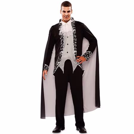Vampir Kostüm Matt für Herren Gr. M/L Fledermaus Halloween Gothic Dracula Fasching Karneval Mottoparty Paarkostüm Vampir Kostüm Matt für Herren Gr. M/L Fledermaus Halloween Gothic Dracula Fasching Karneval Mottoparty Paarkostüm