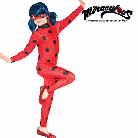 Miraculous Kostüm für Kinder Ladybug 3-10 Jahre Marienkäfer Film- und Serienheld Overall Fasching Karneval Mottoparty Kinderfasching Kindergeburtstag Miraculous Kostüm für Kinder Ladybug 3-10 Jahre Marienkäfer Film- und Serienheld Overall Fasching Karneval Mottoparty Kinderfasching Kindergeburtstag