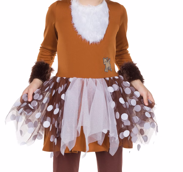 Rehkitz Kostüm Bambi für Kinder Gr. 104-140 Kleid braun Tier Reh Tierkostüm Fasching Karneval Kinderfasching Rehkitz Kostüm Bambi für Kinder Gr. 104-140 Kleid braun Tier Reh Tierkostüm Fasching Karneval Kinderfasching
