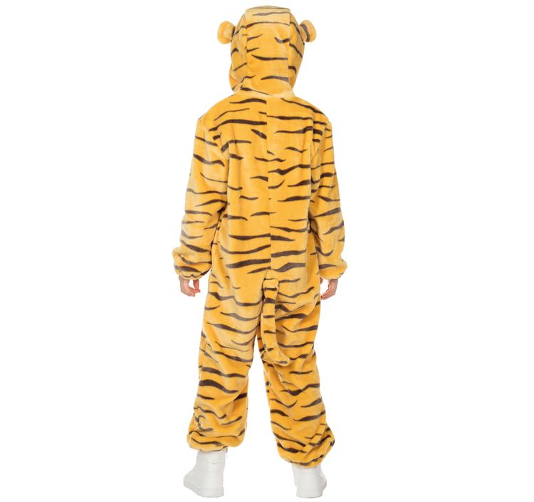 Kinder Kostüm Bengalischer Tiger Amar Gr. 104-128 Overall Tier Fasching Karneval Mottoparty Tierkostüm