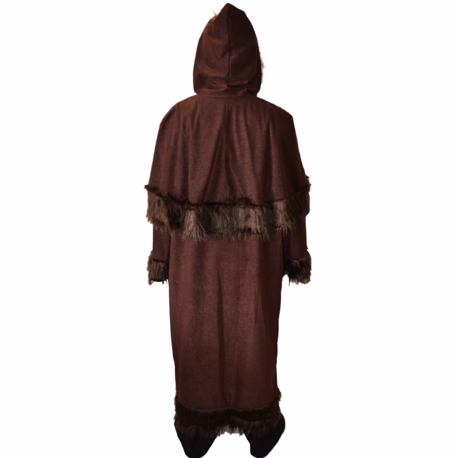 Knecht Ruprecht Kostüm für Herren Einheitsgröße 136 cm lang Mantel braun Krampus Mittelalter Fasching Karneval Mottoparty Knecht Ruprecht Kostüm für Herren Einheitsgröße 136 cm lang Mantel braun Krampus Mittelalter Fasching Karneval Mottoparty