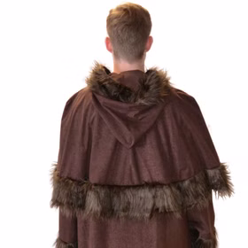 Knecht Ruprecht Kostüm für Herren Einheitsgröße 136 cm lang Mantel braun Krampus Mittelalter Fasching Karneval Mottoparty Knecht Ruprecht Kostüm für Herren Einheitsgröße 136 cm lang Mantel braun Krampus Mittelalter Fasching Karneval Mottoparty