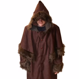 Knecht Ruprecht Kostüm für Herren Einheitsgröße 136 cm lang Mantel braun Krampus Mittelalter Fasching Karneval Mottoparty Knecht Ruprecht Kostüm für Herren Einheitsgröße 136 cm lang Mantel braun Krampus Mittelalter Fasching Karneval Mottoparty
