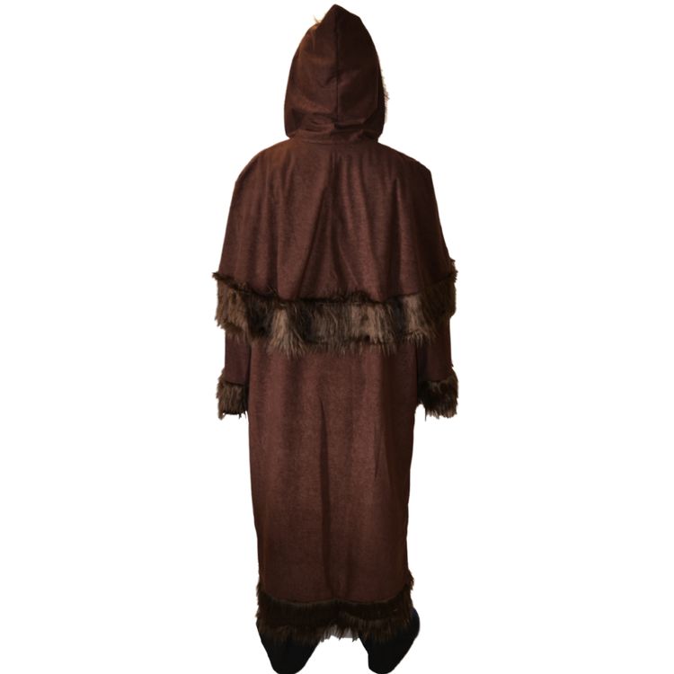 Knecht Ruprecht Kostüm für Herren Knecht Ruprecht Kostüm für Herren Einheitsgröße 136 cm lang Mantel braun Krampus Mittelalter Fasching Karneval Mottoparty