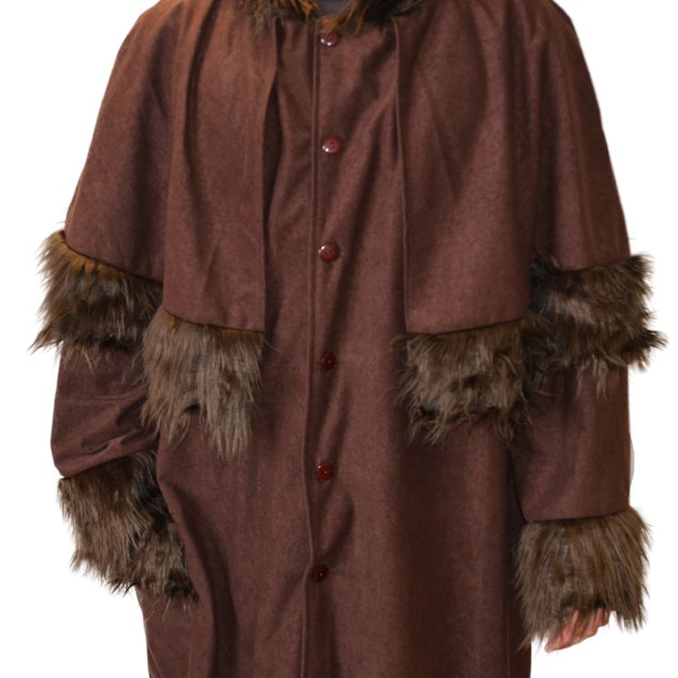 Knecht Ruprecht Kostüm für Herren Knecht Ruprecht Kostüm für Herren Einheitsgröße 136 cm lang Mantel braun Krampus Mittelalter Fasching Karneval Mottoparty