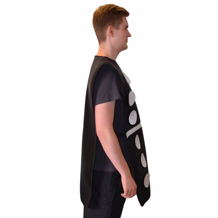 Domino Kostüm mit veränderbarer Augenzahl für Erwachsene Onesize schwarz Fasching Gruppenkostüm Spielstein lustig Fasching Karneval Mottoparty Party Domino Kostüm mit veränderbarer Augenzahl für Erwachsene Onesize schwarz Fasching Gruppenkostüm Spielstein lustig Fasching Karneval Mottoparty Party