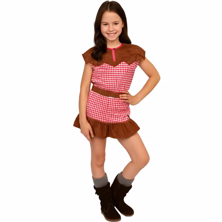 Cowgirl Kostüm Wyonna für Kinder Gr. 104-116 Western SALE Fasching Karneval Mottoparty Kindergeburtstag Cowgirl Kostüm Wyonna für Kinder von Vorne