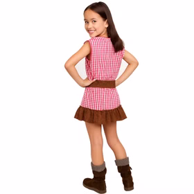 Cowgirl Kostüm Wyonna für Kinder von Hinten