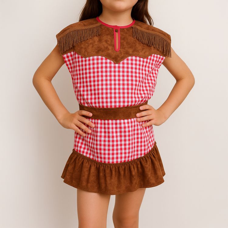 Cowgirl Kostüm Wyonna für Kinder von Vorne